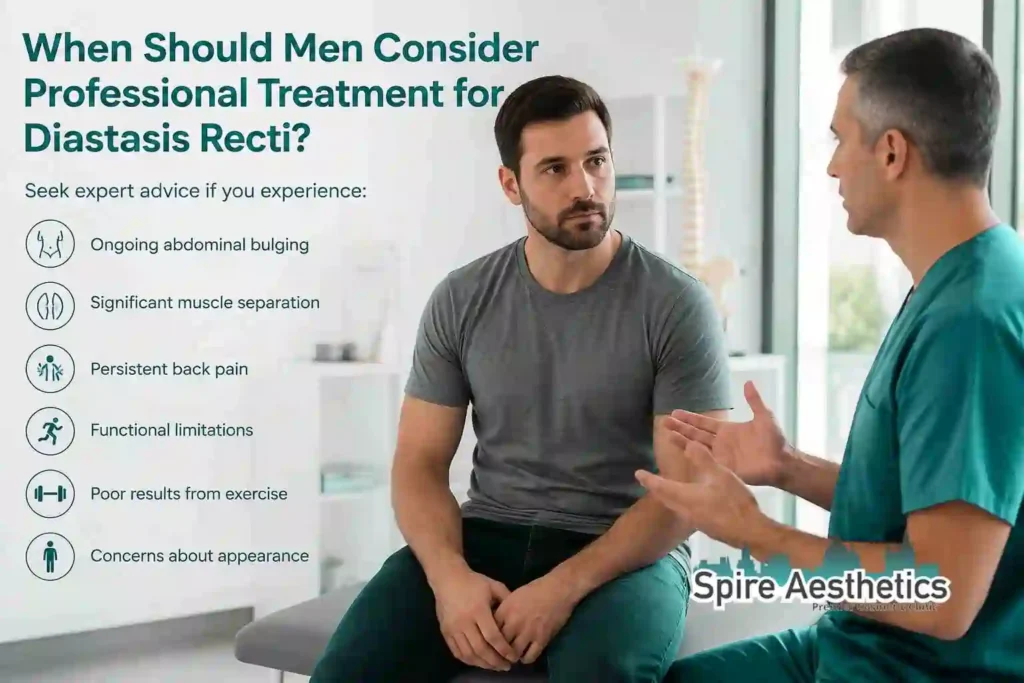 When Should Men Consider Professional Treatment for Diastasis Recti Chinnor?