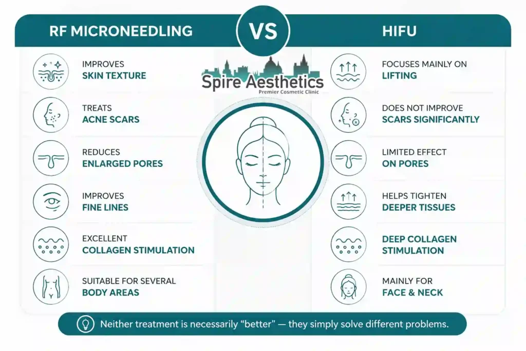 RF Microneedling vs HIFU: Which Treatment Gives Better Results Chinnor?